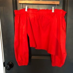 J. Crew Off the Shoulder Longsleeve Top